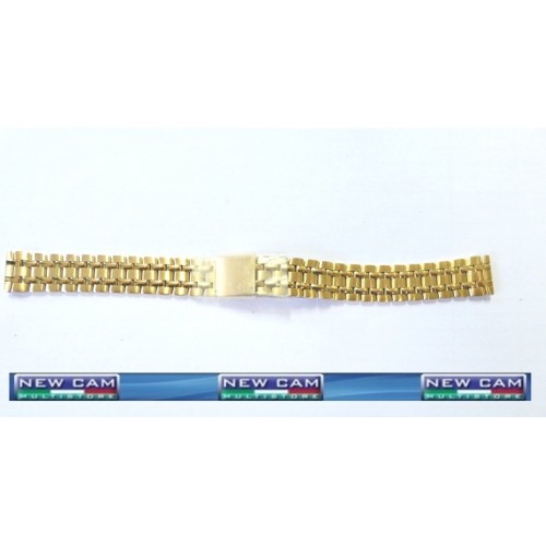 CINTURINO BRACCIALE ACCIAIO LUCIDO ORO EBEL 14 MM - TRASPORTO INCLUSO